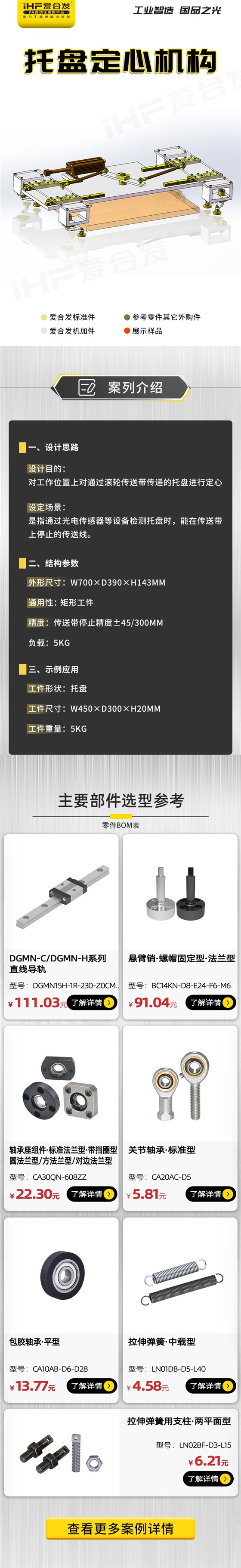 愛合發(fā)：案例介紹，托盤定心機(jī)構(gòu)！